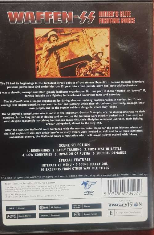 Wings of the World War Two AND Waffen   Hitlers elite fighting force DVD