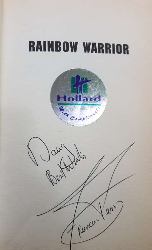 SPRINGBOK KITCHEN AND RAINBOW WARRIOR SPRINGBOKS SIGNED