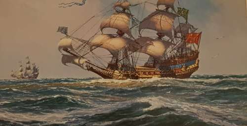 ADOLF BOCK KONSTMAPP famous sailing ships