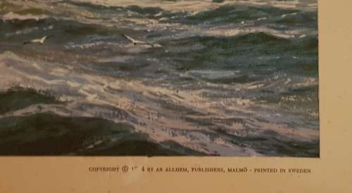 ADOLF BOCK KONSTMAPP famous sailing ships