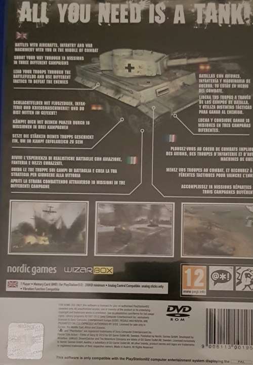 Panzer Elite Action fields of glory PLAYSTATION