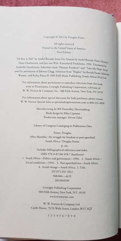 AFTER MANDELA by Douglas Foster