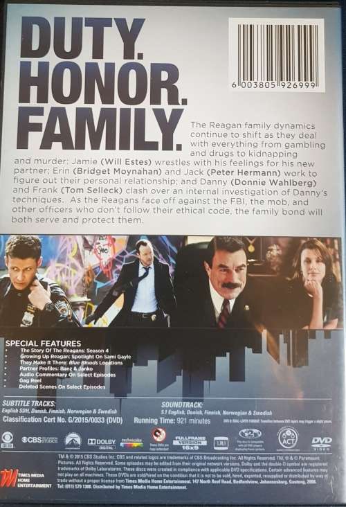BLUE BLOODS FOURTH SEASON