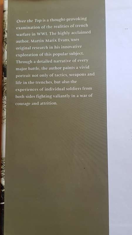 Over The Top: Great Battles Of The First World War  By Evans Martin Marix HISTORY WW1