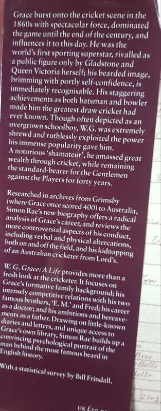 WG GRACE A Life by Simon Rae