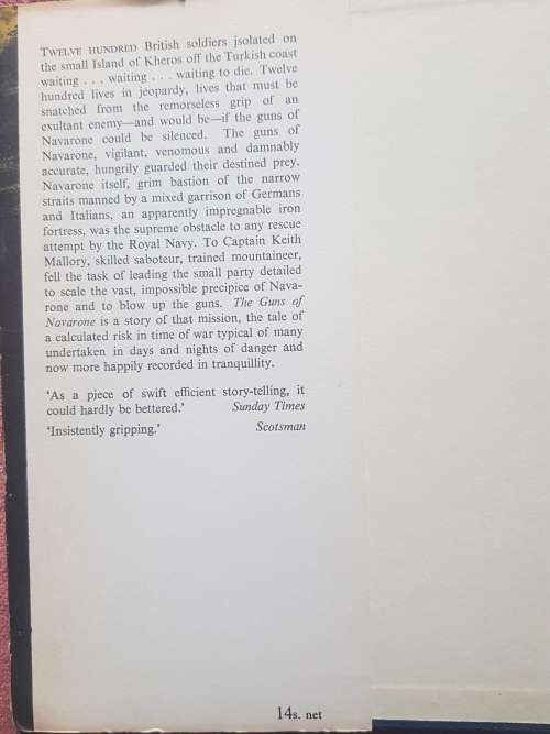WHERE EAGLES DARE AND GUNS OF NAVARONNE by Alistair Maclean