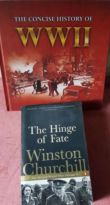 CHURCHILL THE HINGE OF FATE and Concise History of WW2