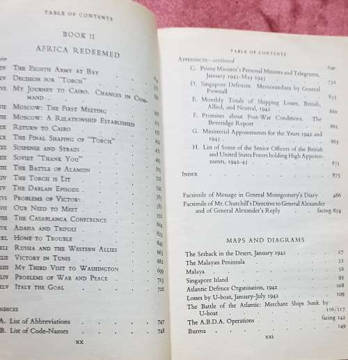 CHURCHILL THE HINGE OF FATE and Concise History of WW2