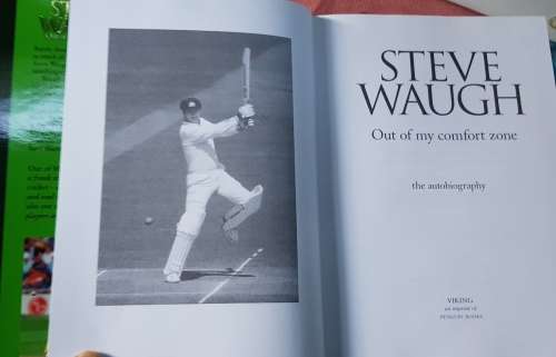 STEVE WAUGH Out of My Comfort Zone AND AB DEVILLIERS The Autobiography CRICKET