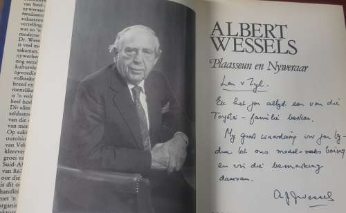 ALBERT WESSELS HARDCOVER SIGNED