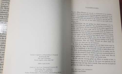 ALBERT WESSELS HARDCOVER SIGNED