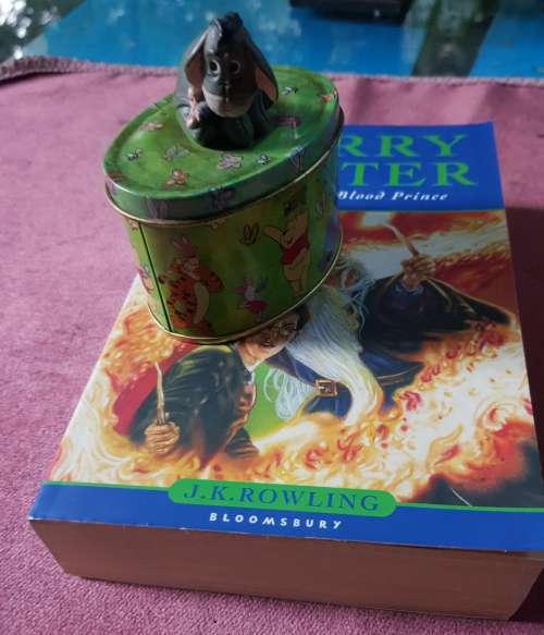 HARRY POTTER HALF BLOOD PRINCE and WINNIE THE POOH VINTAGE TIN BOX