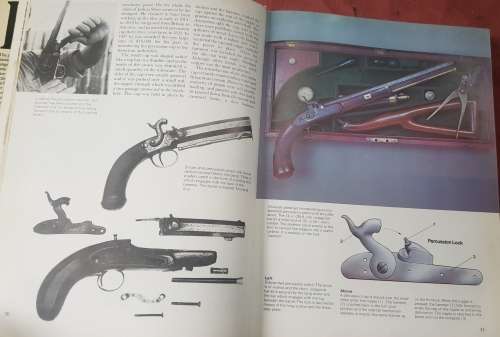The Illustrated Book of Pistols Wilkinson plus 3 collectable vintage postcard prints depicting works