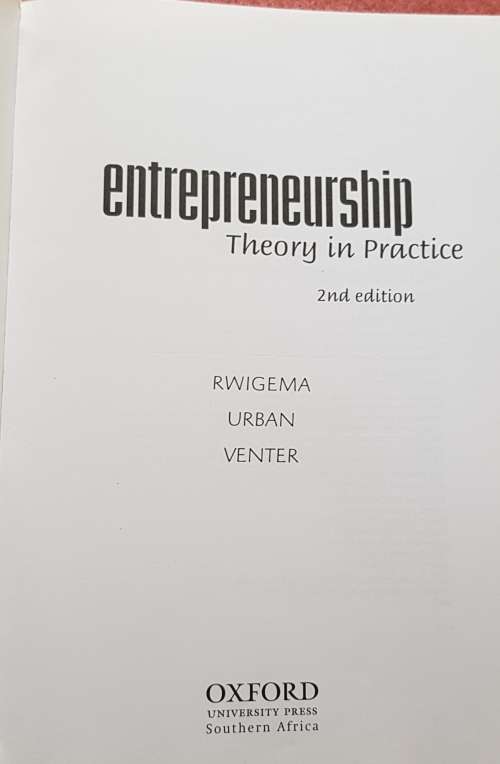 Entrepreneurship - Theory in Practice (Paperback, 2nd Revised edition)