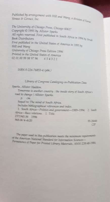 FW DE KLERK The Man in his Time by Willem de Klerk AND Tomorrow is another Day The Inside Story