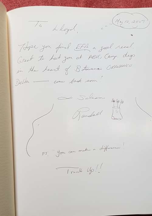 Signed First Edition Africana Elephants For Africa Rare