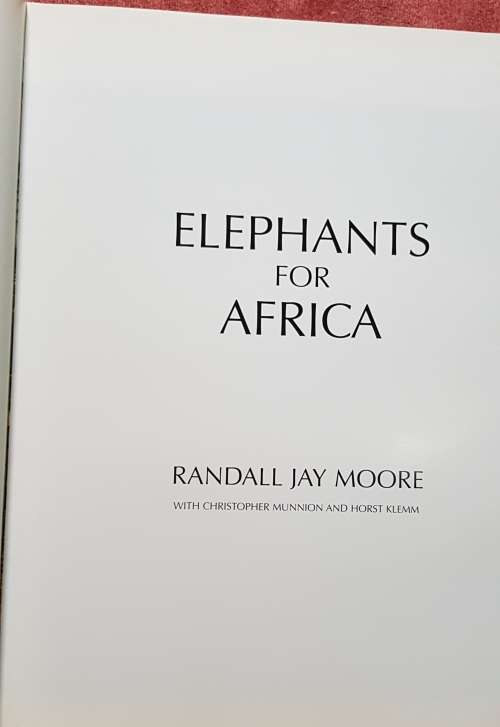 Signed First Edition Africana Elephants For Africa Rare