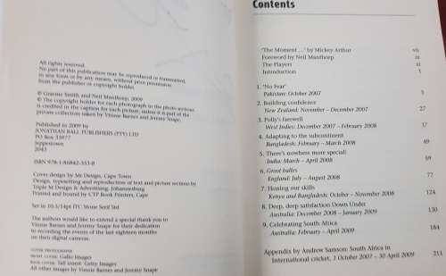 GRAEME SMITH A Captains Diary 2007-2009 SIGNED