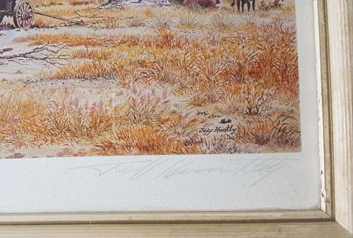 Jeff Huntly Litho Print Signed