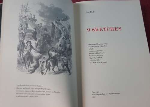 9 Sketches Bret Harte Slip Case 1967 Limited Edition