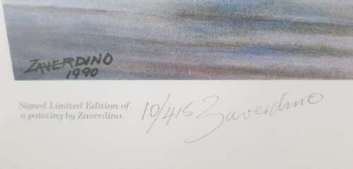 ZAVERDINO 1990 LIMITED EDITION PRINT