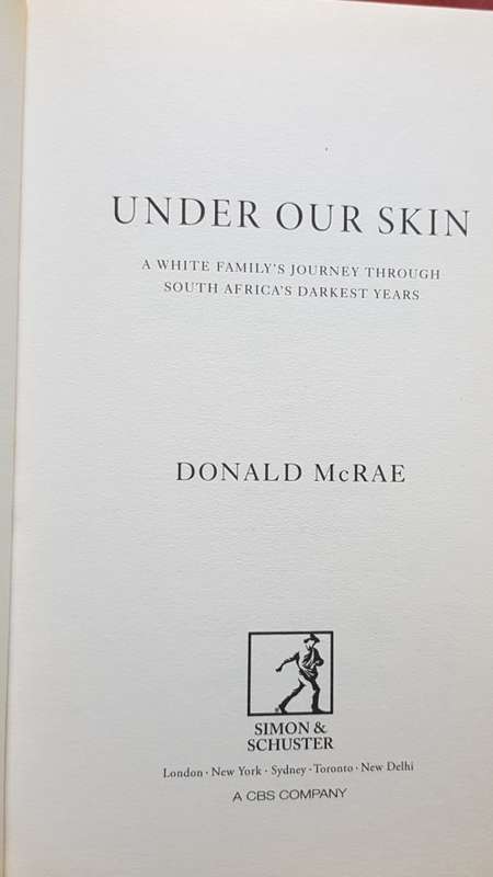 MUKIWA by Peter Godwin signed copy AND Under Our Skin Donald McRae