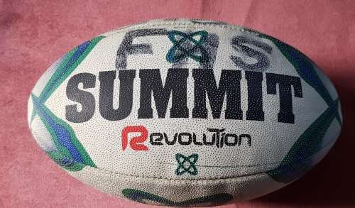 RUGBY BALL SIGNED  PIETER DE VILLIERS SIGNED  JOHN SMITH SIGNED RUGBY SIGNED