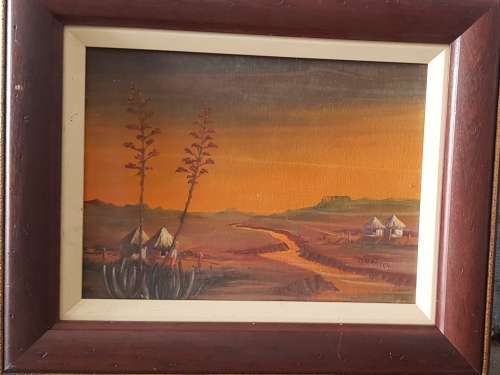 Oil on Board signed M Vermeulen