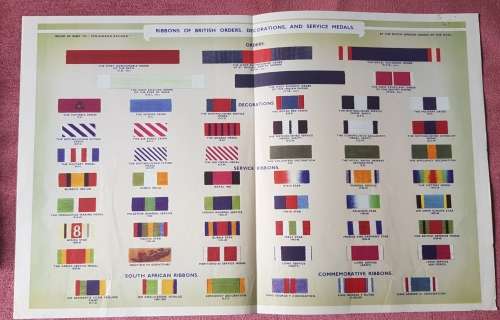 Springbok Record 1946 plus poster of Ribbons of British Decorations