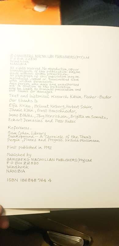 Old Swakopmund Today - Christine Marais First Edition
