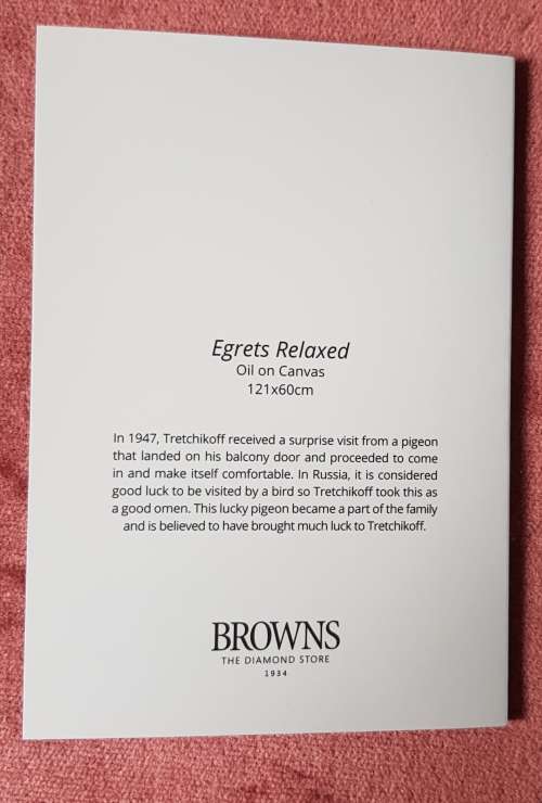 Tretchikoff 4 Browns Limited Edition Cards