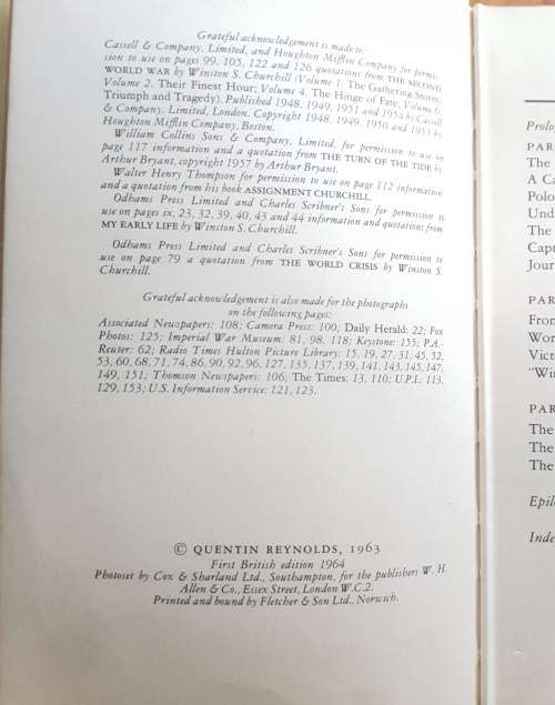 All About Winston Churchill by Quentin Reynolds