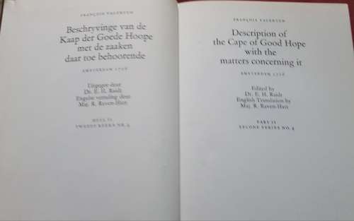 Cape of Good Hope Description - Amsterdam 1726 / Beschryvinge