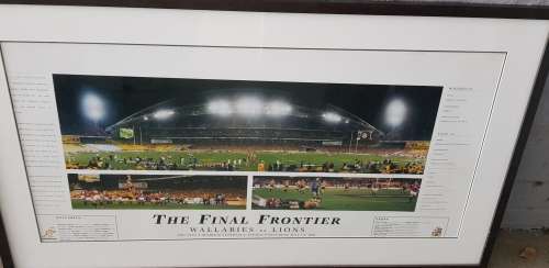 Wallabies v Lions  THE FINAL FRONTIER LIMITED EDITION NO 117 Certificate of Limitation Signed RUGBY
