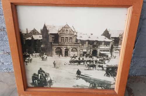 Market Street  Johannesburg Print depicting 1900s