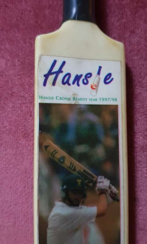 Hansie Cronje Cricket Momento Bat
