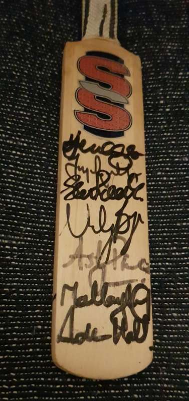 Mini Cricket Bat Signed by some of Proteas Greats