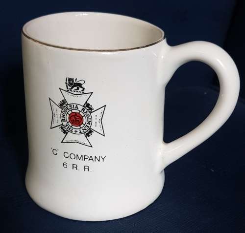 Rhodesia Regiment C Company 6 R. R. Ceramic Mug Rhodesia