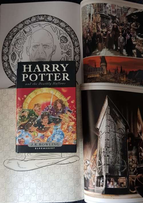 Harry Potter and the Deadly Hallows AND Harry Potter Magical Places and Characters Colouring Book