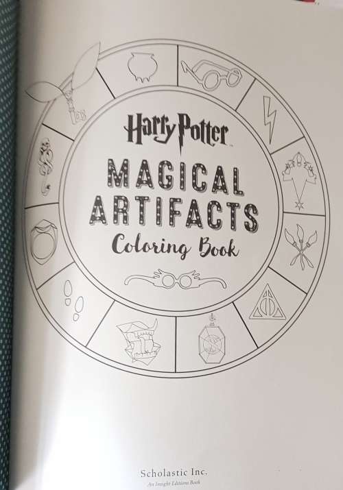 Harry Potter and the Deadly Hallows AND Harry Potter Magical Places and Characters Colouring Book