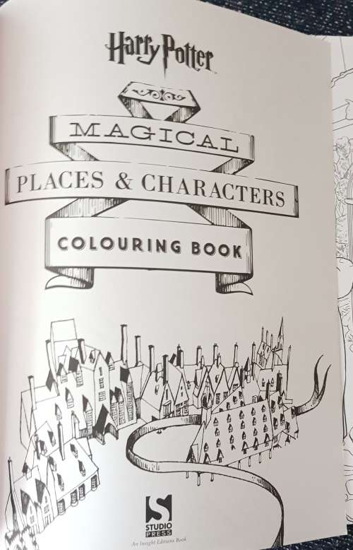 Harry Potter and the Deadly Hallows AND Harry Potter Magical Places and Characters Colouring Book