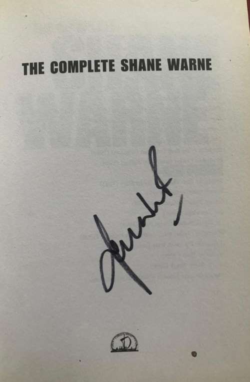 The Complete Shane Warne Signed copy