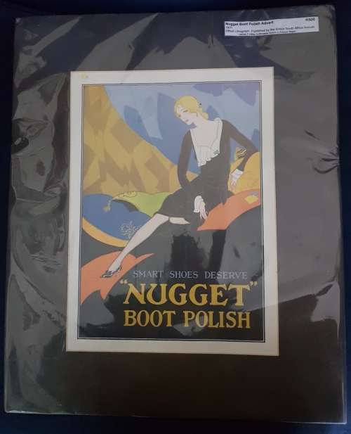 Nugget Boot Polish 1931 Offset Lithograph Lithograph Print