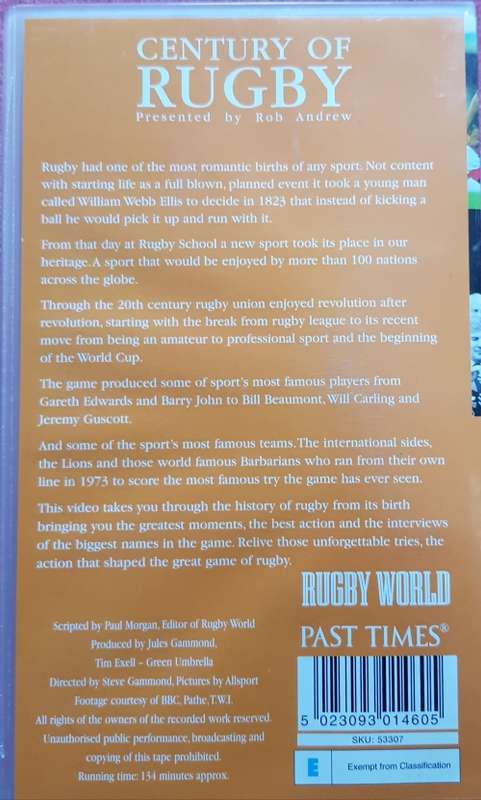 John Eales  Signed and VHS Century of Rugby
