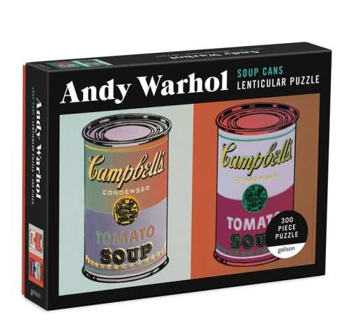 Andy Warhol Soup Cans 300 Piece Lenticular Jigsaw Puzzle