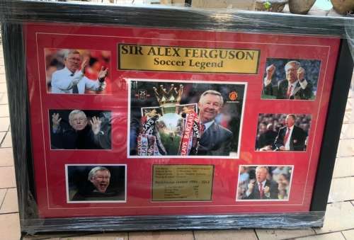 Alex Ferguson memorabilia frame