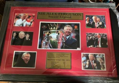 Alex Ferguson memorabilia frame