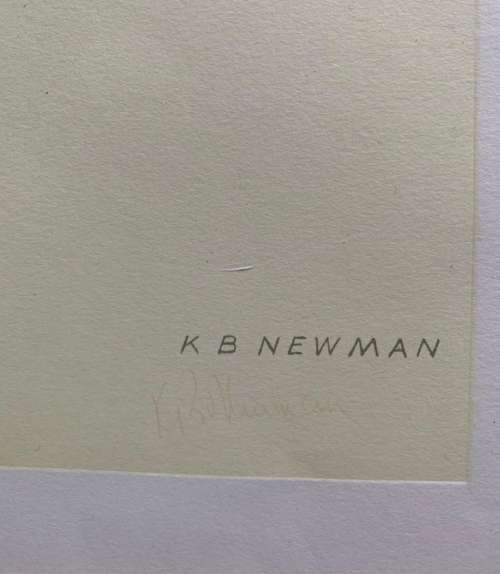 Kenneth Newman Litho Print Signed