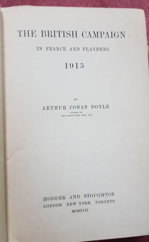 British Campaign in France & Flanders 1914-1918 Sir Arthur Conan Doyle's History of War Five volumes