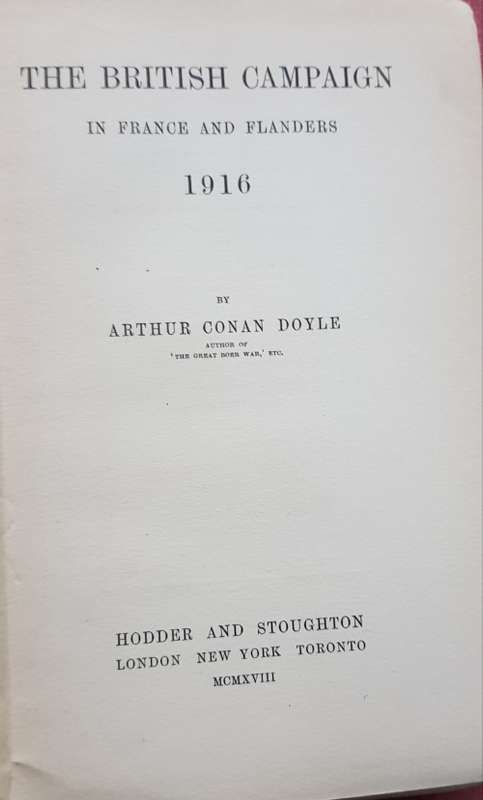 British Campaign in France & Flanders 1914-1918 Sir Arthur Conan Doyle's History of War Five volumes